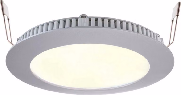 Pannello LED Kapego 8W LED, 2700K bianco caldo, argento, 350mA