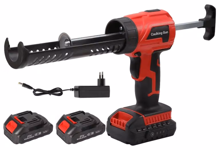 Pistola per sigillatura elettrica, velocità regolabile, design ergonomico, 2 batterie