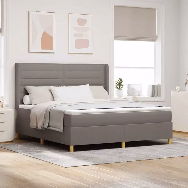 Letto a molle con testiera Talpa 180 x 200 cm Tessuto 3341788