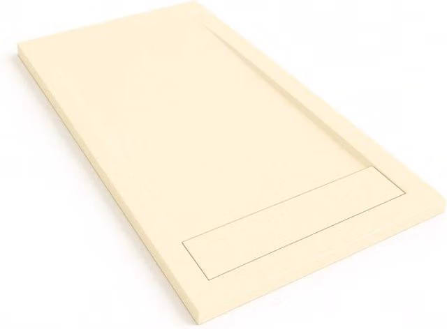 Piatto doccia Bidai con bordo 90X140 cm colore Crema intenso RAL 1015 griglia Crema intenso