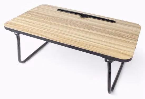 Tavolino da colazione versatile 48x30x21 cm – Supporto per laptop con scomparto per tablet e portabicchieri – Vassoio da colazione per letto e divano – Tavolino da colazione regolabile e stabile – Supporto per laptop per l'ufficio in casa