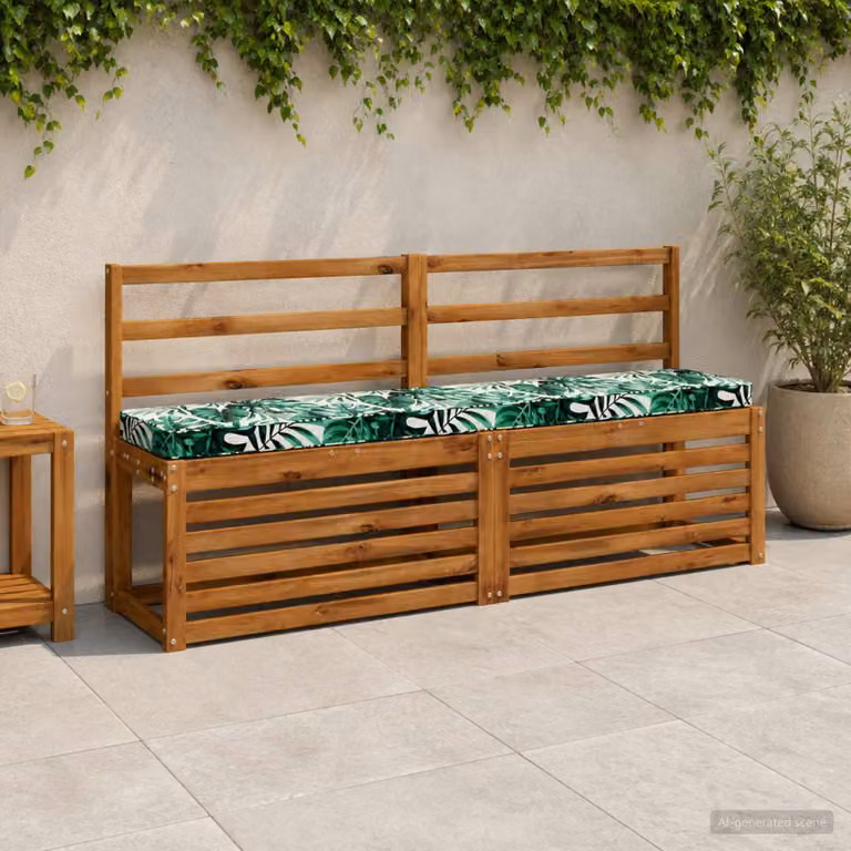 Cuscino per Panchina vidaXL VUGHT Verde in Poliestere con Rivestimento Lavabile e Resistente ai Raggi UV