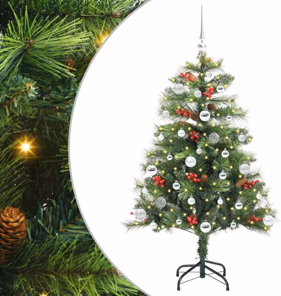 Albero di Natale artificiale Verde 150 cm PVC e Metallo