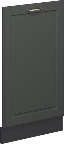 Pannello frontale della lavastoviglie Vicco Fame-Line Verde-oro rustico 45 cm senza piano di lavoro, Model 54515