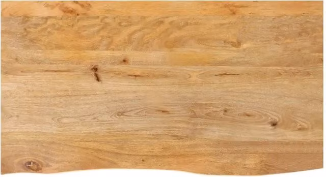 Piano Tavolo Bordi Vivi 110x60x3,8cm in Legno Massello di Mango 370503