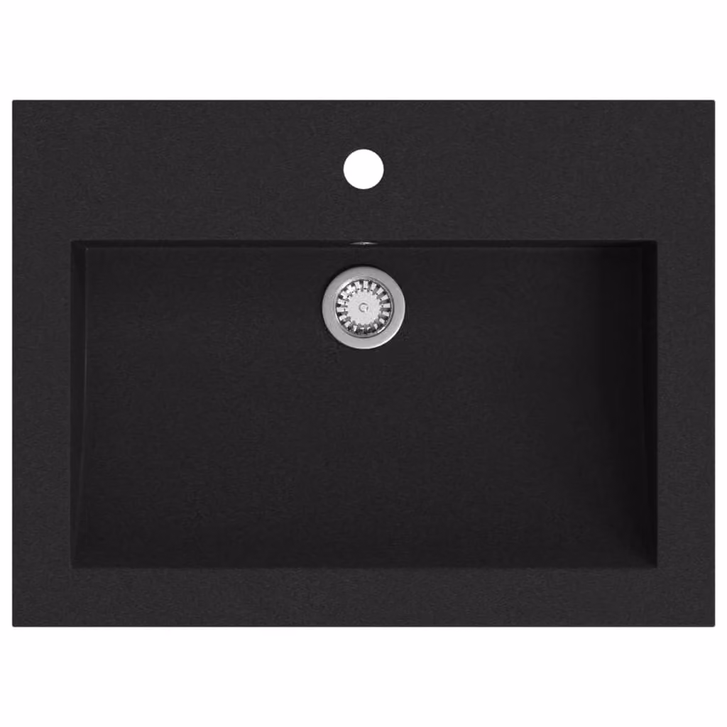 Lavandino in Granito 600x450x120 mm Nero