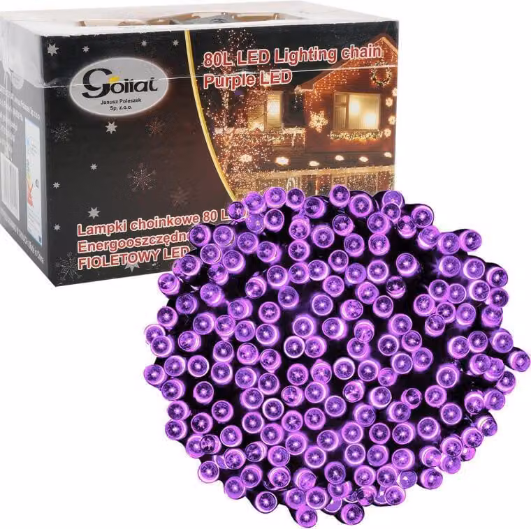 Luci per albero di Natale 80 LED interno viola