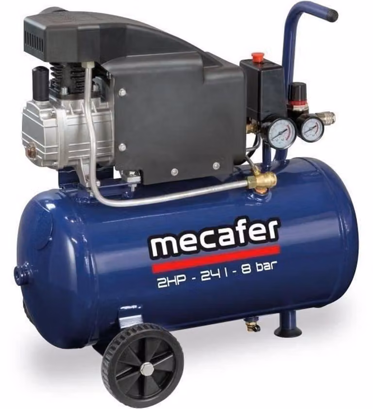 Compressore - MECAFER - 425793 - Blau - 24 L - 2 PS - 8 bar