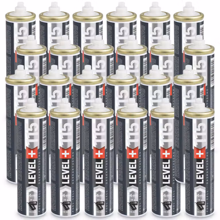 Cartuccia di ricambio LEVEL+ per chiodatrice 24 pezzi 115mm 56ml L+115