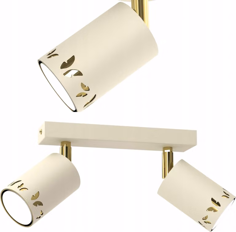 Lampada Da Tetto Per Bambini A Led A Farfalla Beige Ecru Oro Gu10
