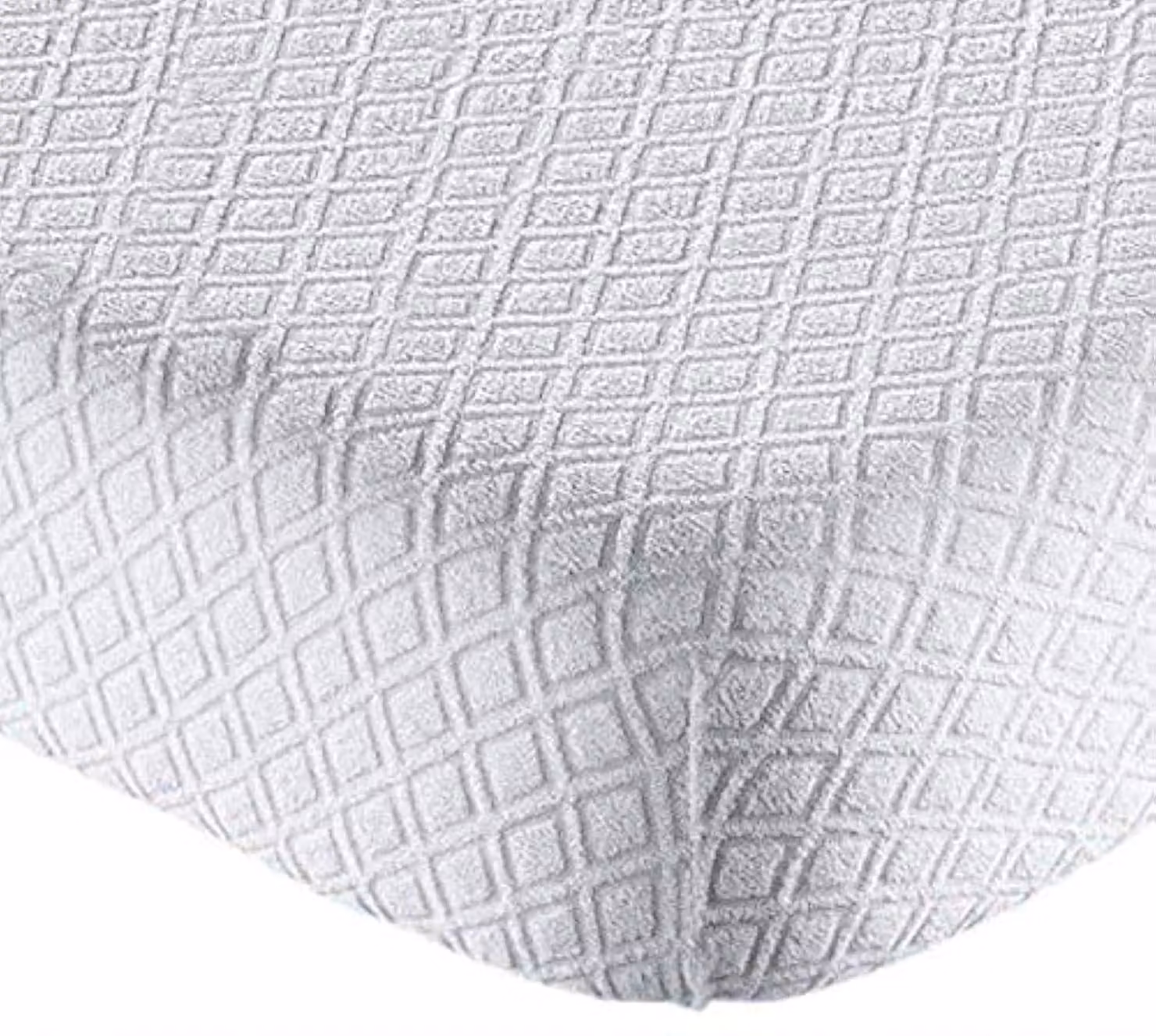 Copertura per materasso in tessuto jacquard, 135x200+25 cm, lavabile, bianca