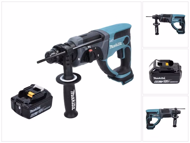 Trapano a batteria Makita DHR 202 G1 18 V 2,0 J SDS Plus + 1x batteria 6,0 Ah - senza caricabatteria