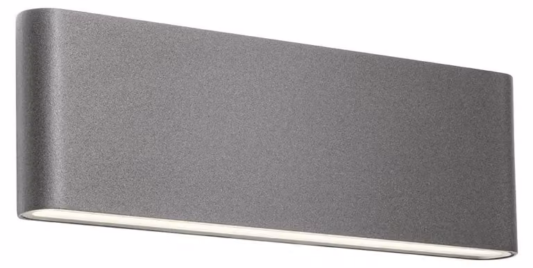 Lampada da esterno Redo KLIPPE AP LED – larghezza 28 cm, altezza 9 cm - Grigio antracite