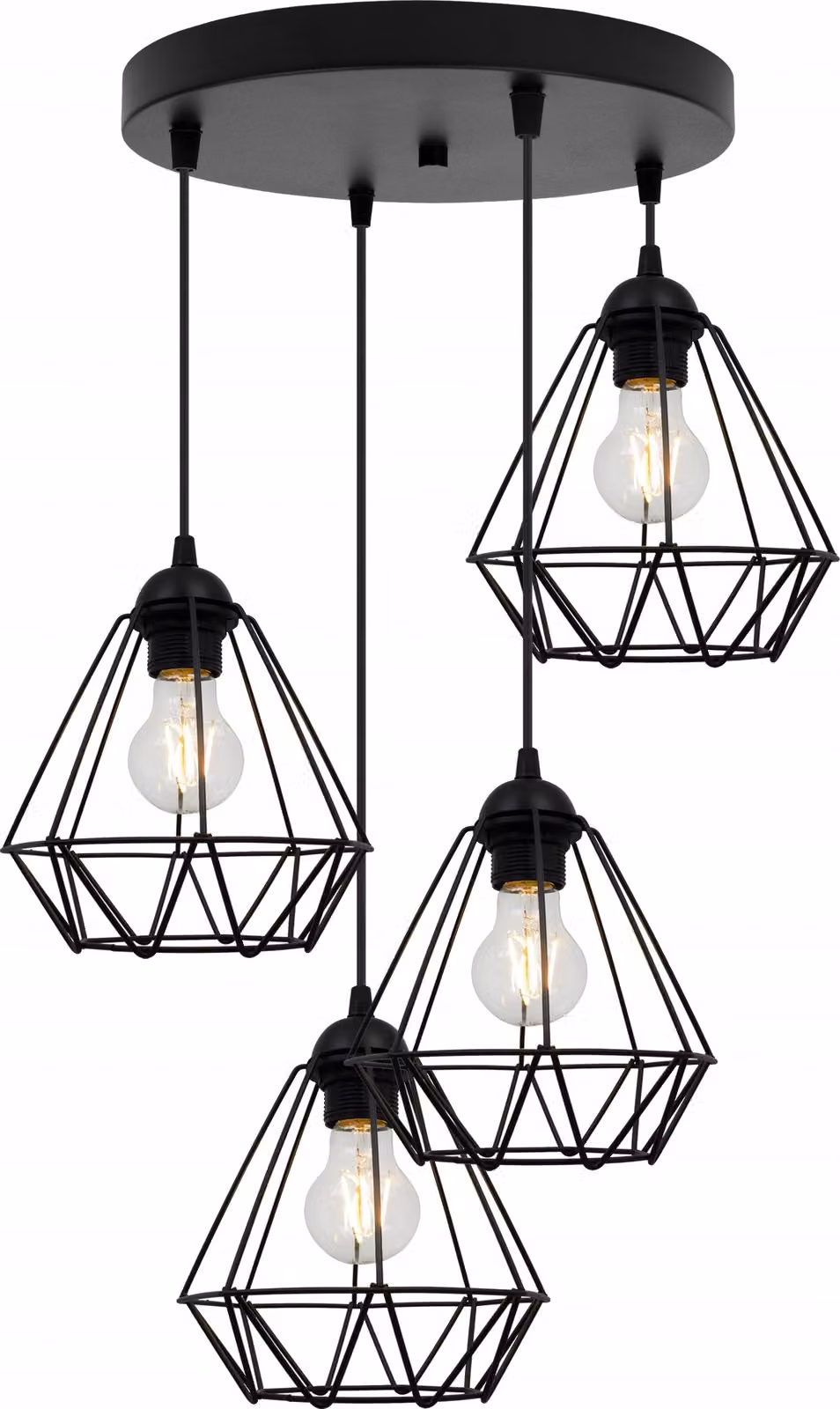Lampadario A Sospensione In Filo Metallico Loft Selezione Led