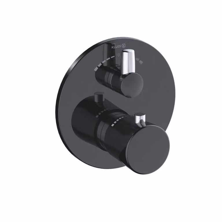 KLUDI BALANCE Mitigeur thermostatique encastré pour bain et douche, blocage de l'eau chaude 40°C, 528108775, 528108775