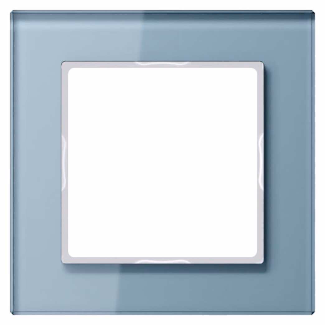 Telaio in vetro Jung 1-fold bl/gr orizzontale/verticale AC 581 GL BLGR