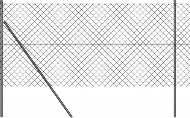 Pannello per recinzione DESIGN IN in acciaio e PVC grigio, L: 250 cm, H: 140 cm, maglia 60 x 60 mm – 1