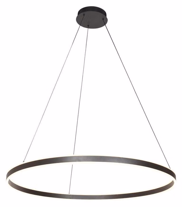 Lampada a sospensione - nero - Ringlux - plastica metallo - Ø 100cm - LED - 3676ZW - Steinhauer