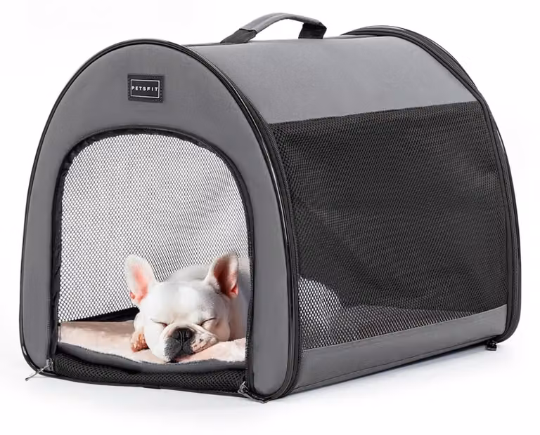 Omgoods - Trasportino portatile per cani con design curvo - Pieghevole e traspirante