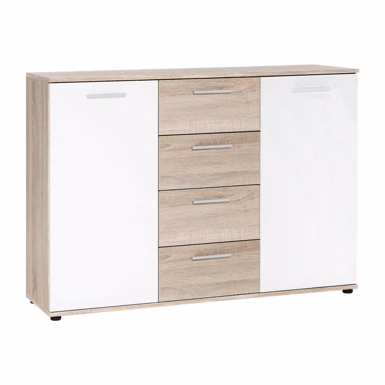Cassettiera JACKY 2 rovere/bianco
