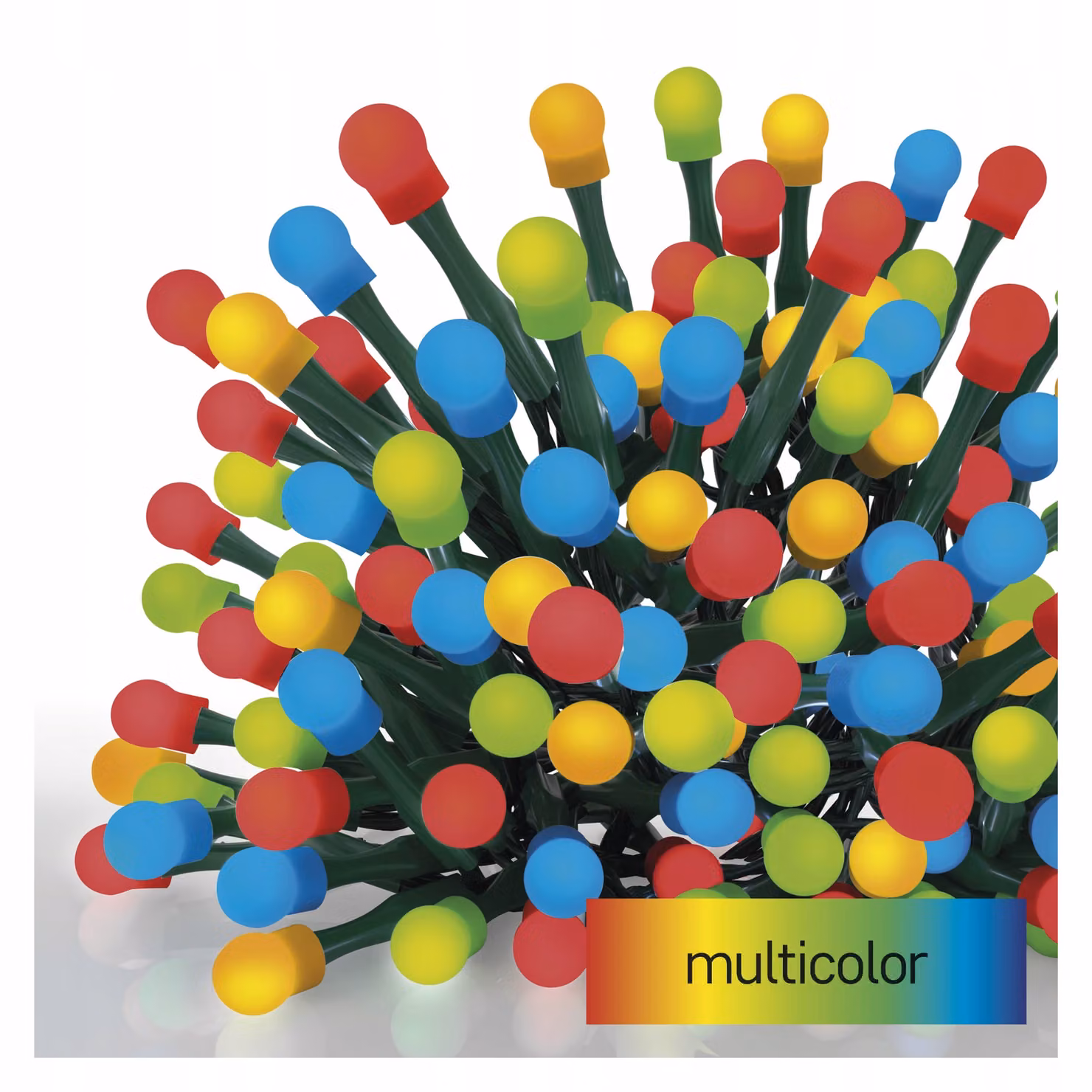 Luci per albero di Natale cherry 10M 200 LED multicolore