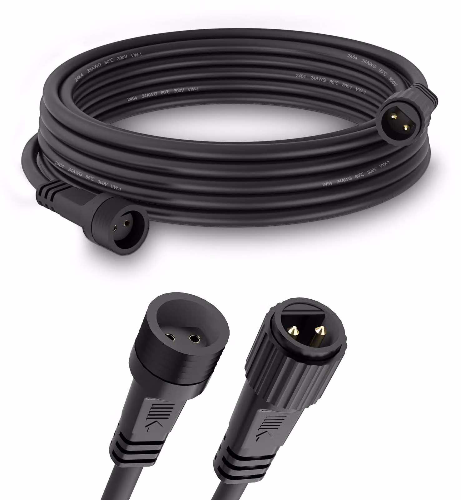 Cavo di prolunga da 5 metri, grado di protezione IP65, per lampadine G40, catena luminosa LED per esterni