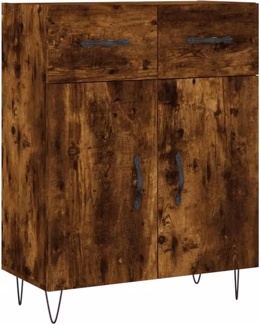 Buffet credenza cassettiera armadio mobile contenitore organizer per cucina soggiorno salotto 69,5 x 34 x 90 cm legno ingegnerizzato marrone 02_0031020