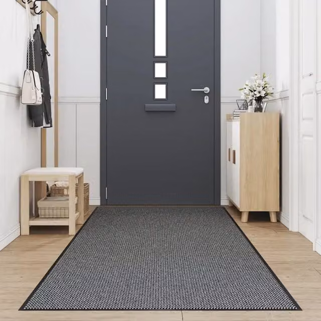 Zerbino moderno vidaXL Antracite, lavabile e antiscivolo, L: 115 cm x P: 500 cm