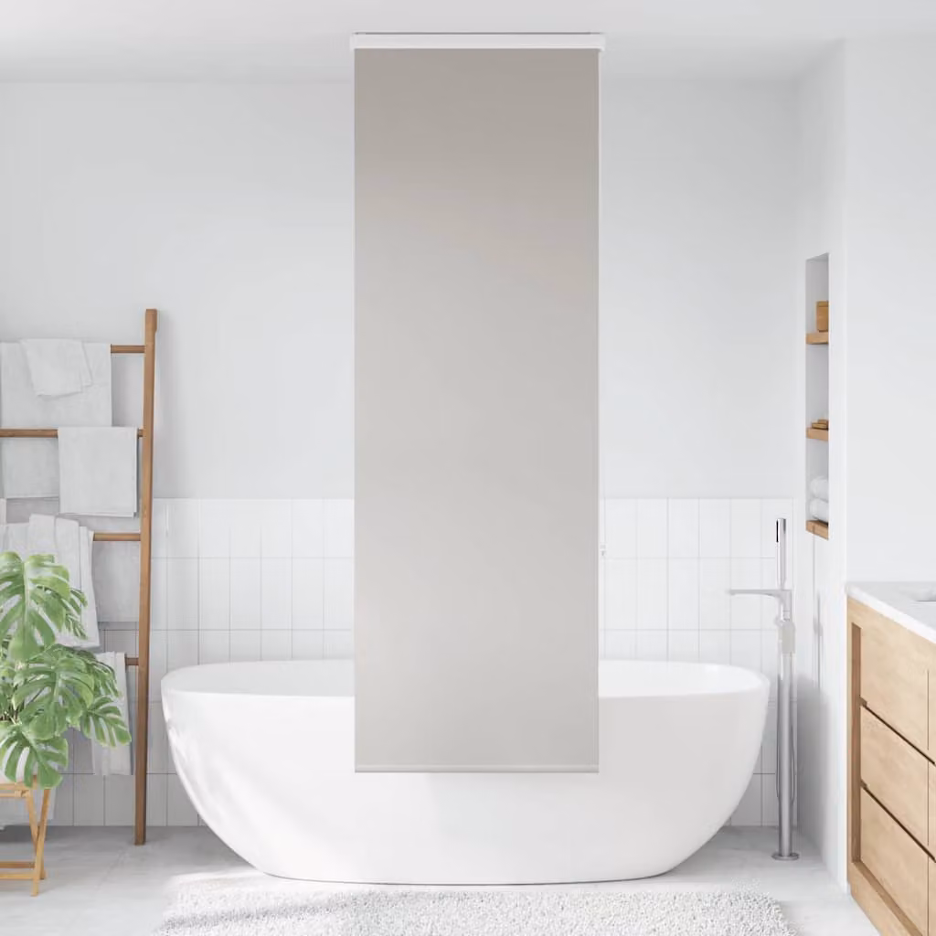 vidaXL Tenda a Rullo per Doccia Cassonetto 60x240 cm Larghezza Tessuto