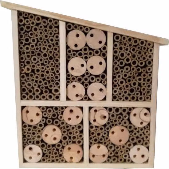 Alberello per insetti in legno naturale - Dimensioni: circa 32 x 9 x 30 cm - Colore naturale