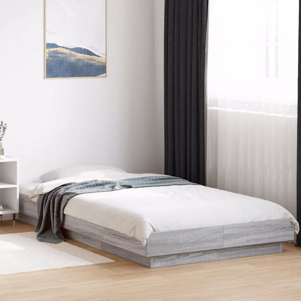 Giroletto vidaXL in legno multistrato grigio Sonoma, dimensioni: 100 x 200 cm