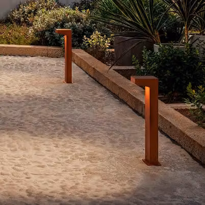 Forward Paletto Luminoso Asimmetrico LED 13W 3000K IP65 in Alluminio Colore Marrone per Illuminazione Esterna Giardino L/P/H: 13 x 15 x 50 cm – 2