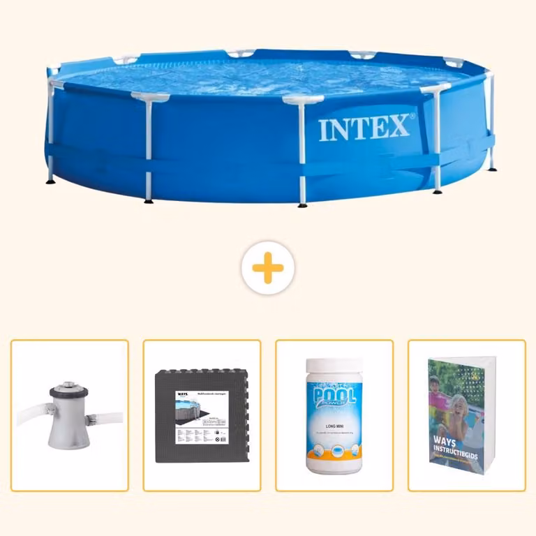 Piscina autoportante rettangolare - 305x76 cm - 5 pezzi - SCB125