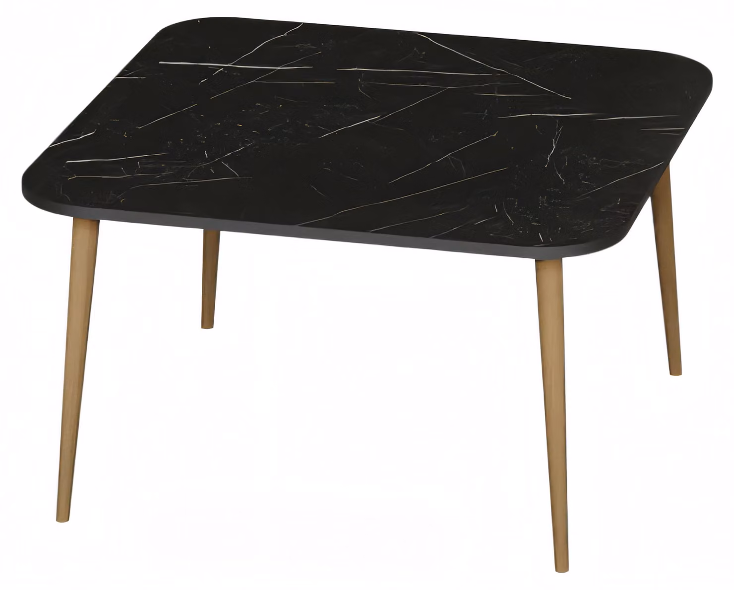 Schwarzer Holztisch modern elegant für Wohnzimmer
