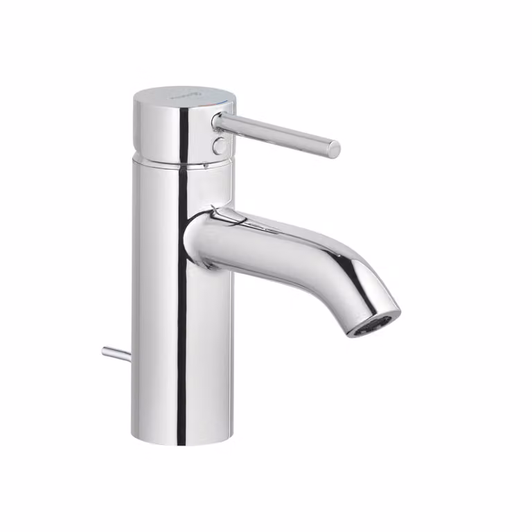 Miscelatore monocomando per lavabo Kludi Bozz con set di scarico cromato, 5 l/min a 3 bar, 1 pz.