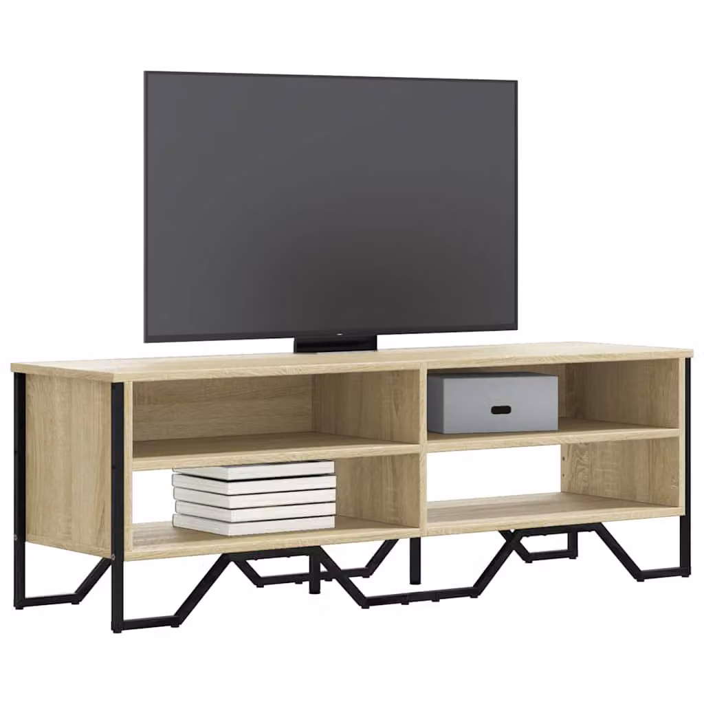 Mobile TV vidaXL in legno Rovere Sonoma marrone L: 122 cm, P: 34 cm, H: 41 cm