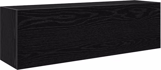 Mobiletto da bagno moderno a parete con vano contenitore 100 x 25 x 30 cm realizzato in legno composito nero 02_0051286