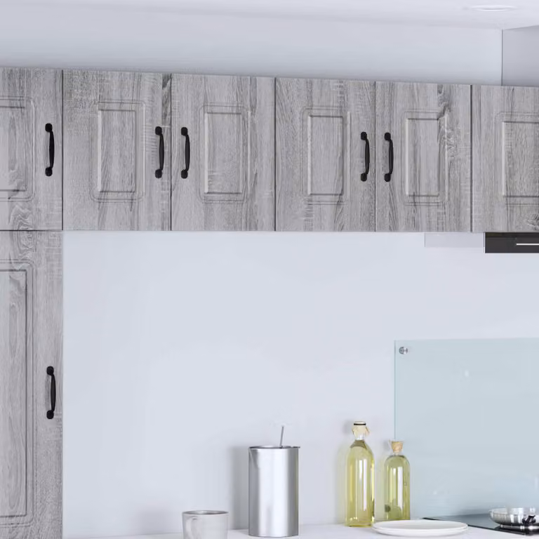 vidaXL Pannello per lavastoviglie Kalmar moderno in MDF Grigio L: 60 cm, H: 40 cm, P: 31 cm