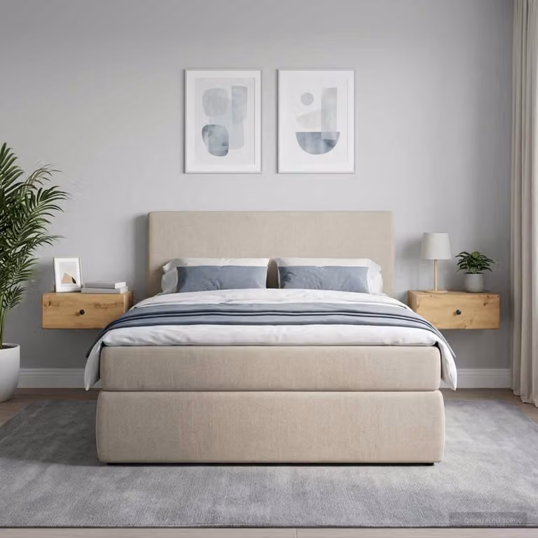 Set di 2 comodini sospesi vidaXL in stile moderno colore rovere e nero