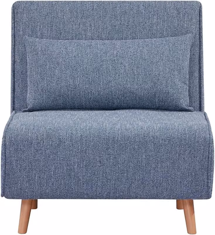 Poltrona Letto trasformabile, Divanetto clic clac Singolo | Foldy Blu