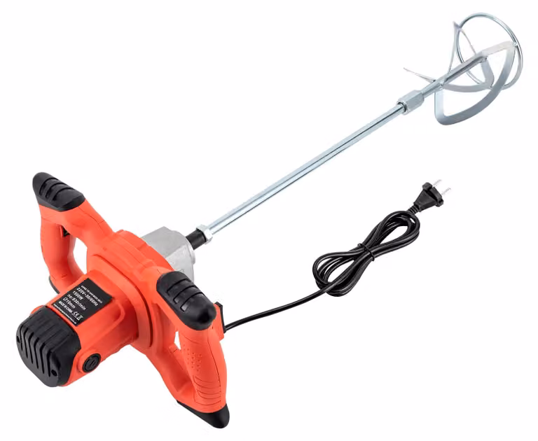 Miscelatore di cemento, 6 velocità, design portatile, colore rosso, conforme agli standard UE