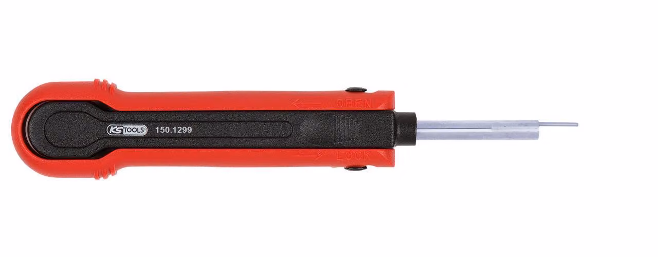 KS TOOLS Attrezzo di sblocco per terminali a lama/prese piatte 0,8 mm 1,5 mm (Delphi Ducon) - 150.1299