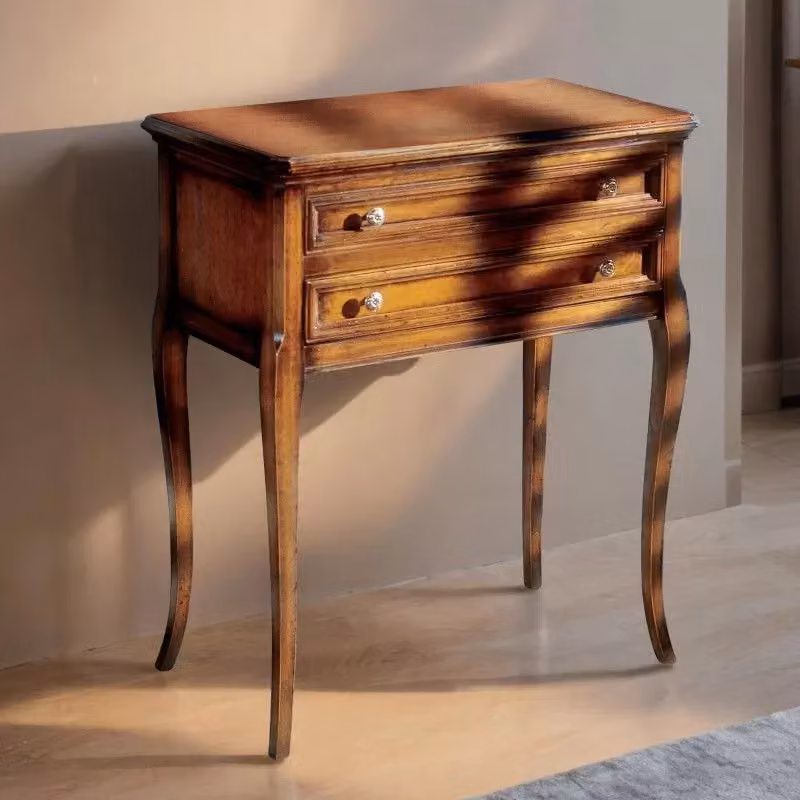 Porta telefono in legno Mobili 2G con 2 cassetti e ribalta L: 70 cm, P: 38 cm, H: 80 cm – 2