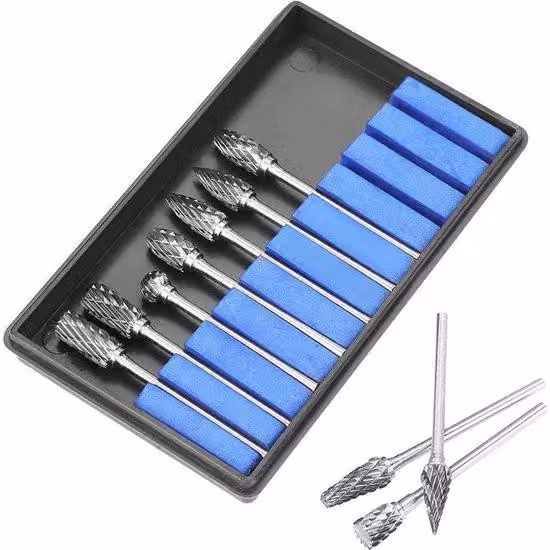Utensile da taglio - Set da 10 pezzi - Set di inserti in metallo duro - Inserti in metallo duro a pieno diametro - Forza di taglio: 2,35 mm - Apertura frontale: 6 mm - Materiale resistente al calore - Freeset