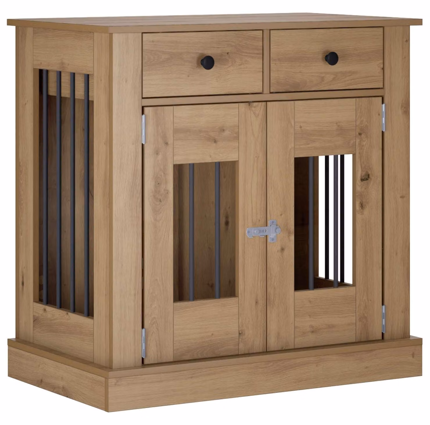 Mobile per trasportini per cani, legno impiallacciato effetto "Artisan Oak", dimensioni 80 x 47,5 x 80 cm