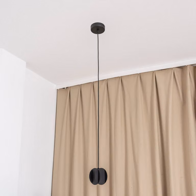 Lampada a sospensione GAMBIT HELAM, Nero, Soggiorno / Sala da pranzo, Metallo, Moderno, Lampada a sospensione