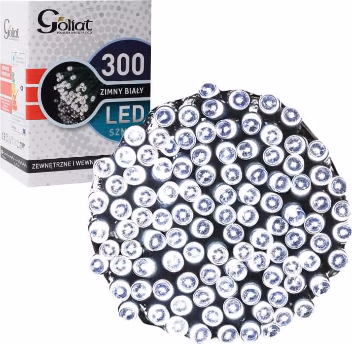Luci per albero di Natale 300 LED per interni ed esterni, bianco freddo