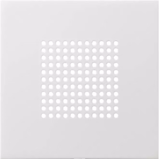 Gira 2483112 Copertura per altoparlante e interruttore a pulsante, bianco puro
