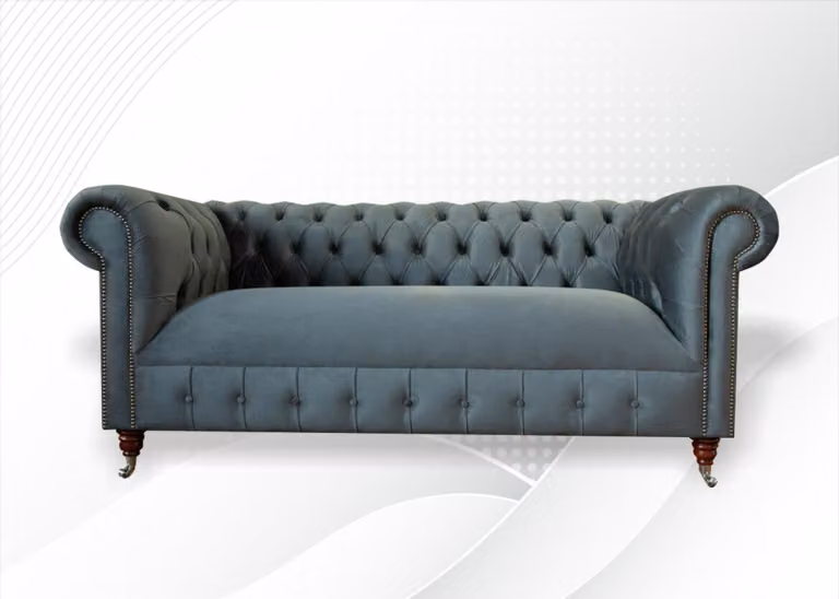 Sofa 3 Sitzer Wohnlandschaft Sofas Couch Polster Garnitur Stoff Samt Modern