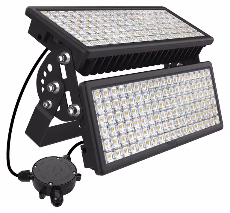 Proiettore LED da 200W, 28000 lumen, 3000K, con scatola di collegamento